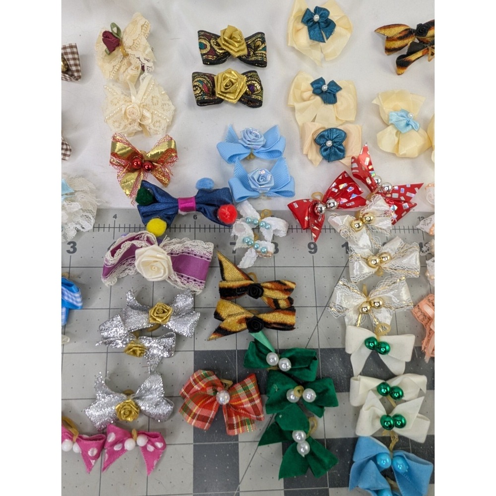 Homemade Bows Ribbons‎ Child Size Lot - Picture 4 of 9